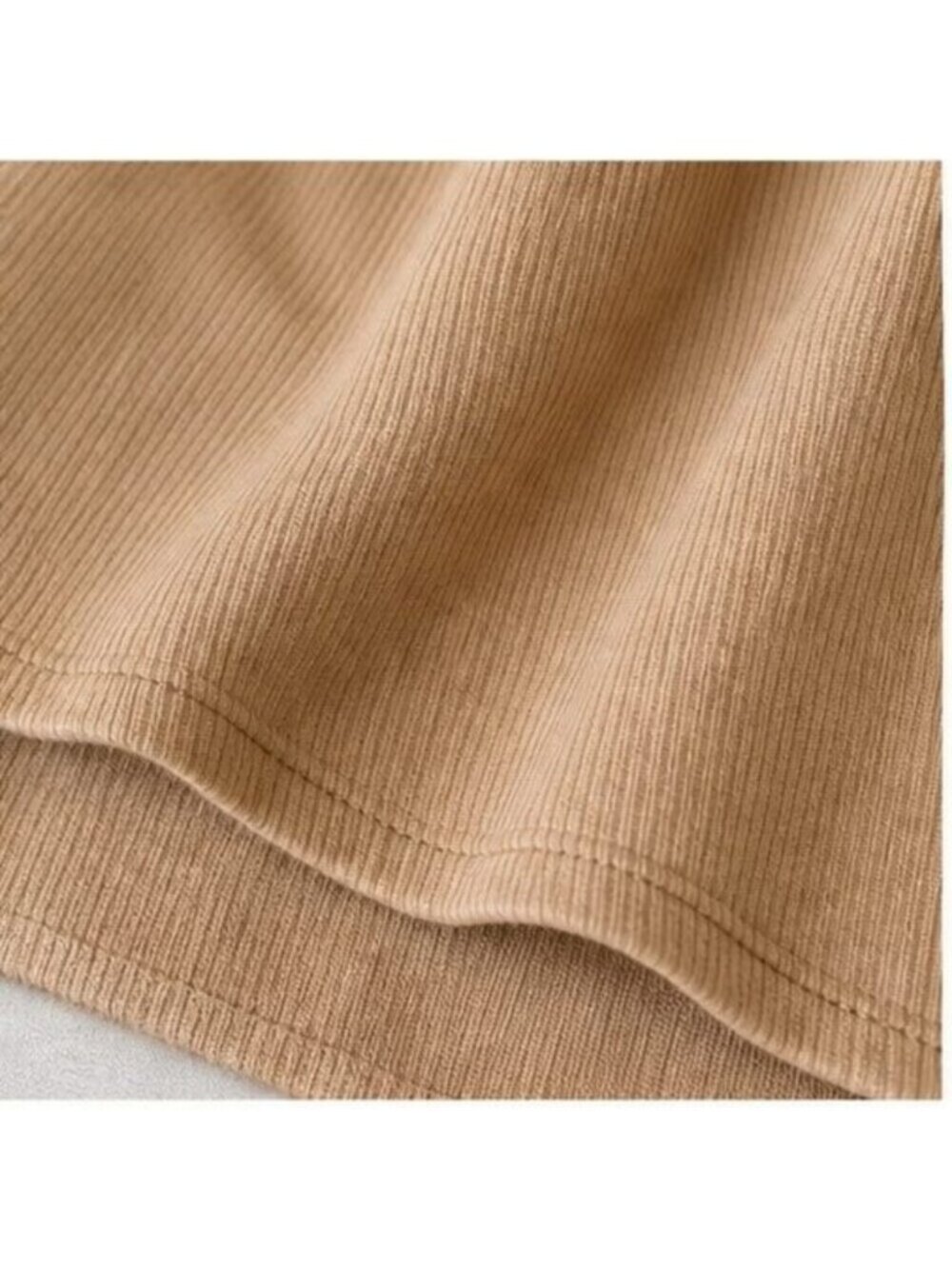 Camel Ruffle Blouse - Picture 6 of 6